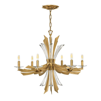 Fredrick Ramond Vida 6 Light 29" Wide Abstract Chandelier