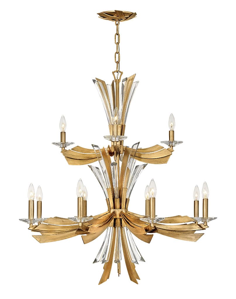 Vida 12 Light 34" Wide Abstract Chandelier