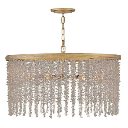 Fredrick Ramond Rubina 6 Light 30" Wide Crystal Drum Chandelier