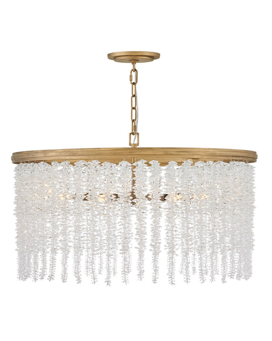 Rubina 6 Light 30" Wide Crystal Waterfall Chandelier