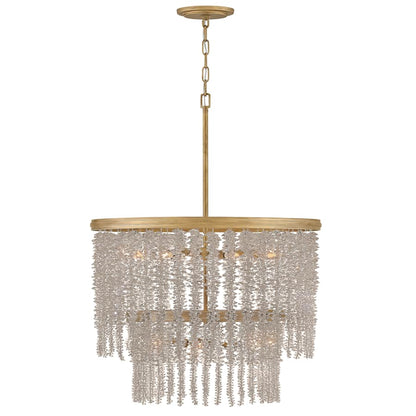 Fredrick Ramond Rubina 10 Light 26" Wide Crystal Waterfall Chandelier