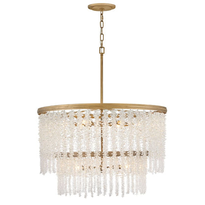 Fredrick Ramond Rubina 12 Light 30" Wide Crystal Waterfall Chandelier
