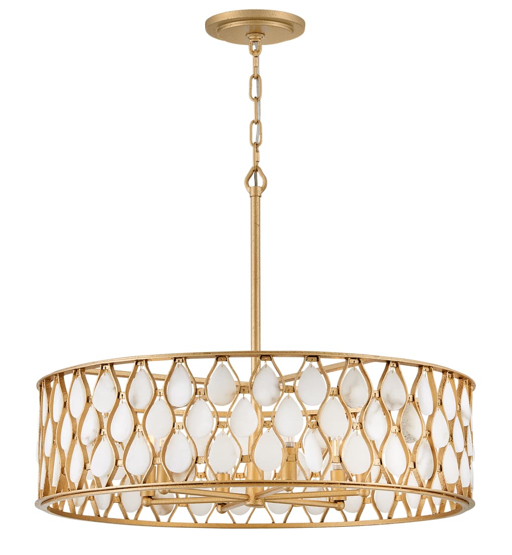 Estie 6 Light 28" Wide Drum Chandelier