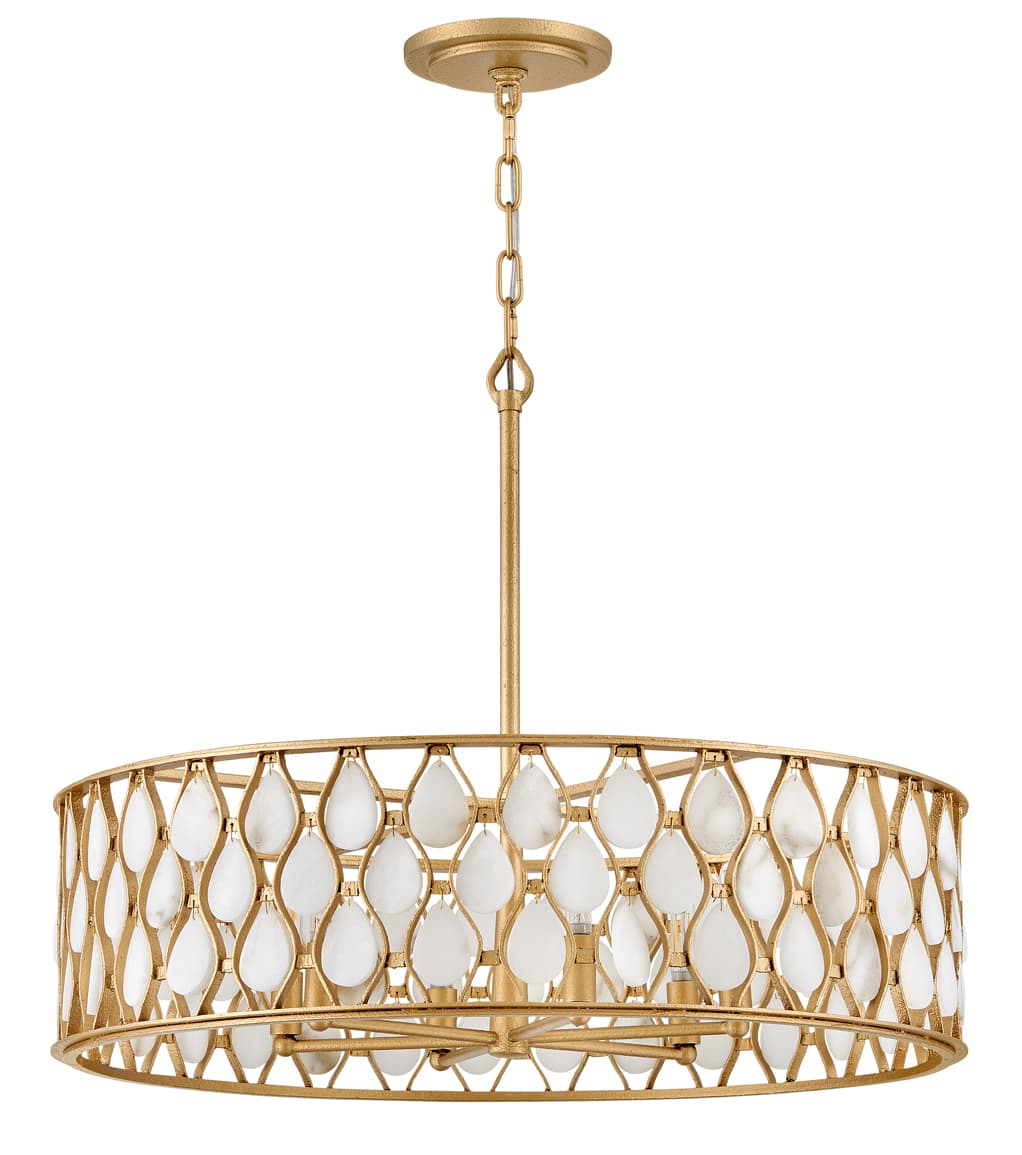 Estie 6 Light 28" Wide Drum Chandelier