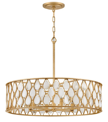 Estie 6 Light 28" Wide Drum Chandelier