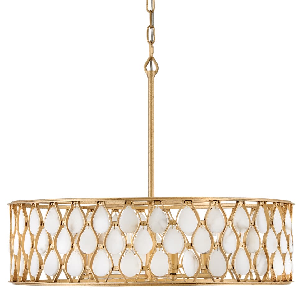 Estie 6 Light 28" Wide Drum Chandelier