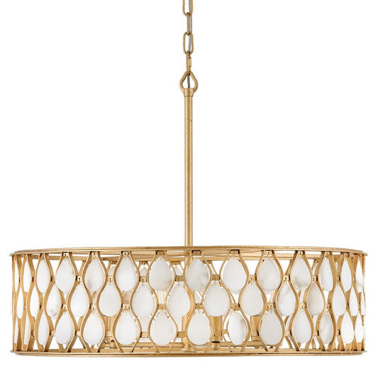 Estie 6 Light 28" Wide Drum Chandelier