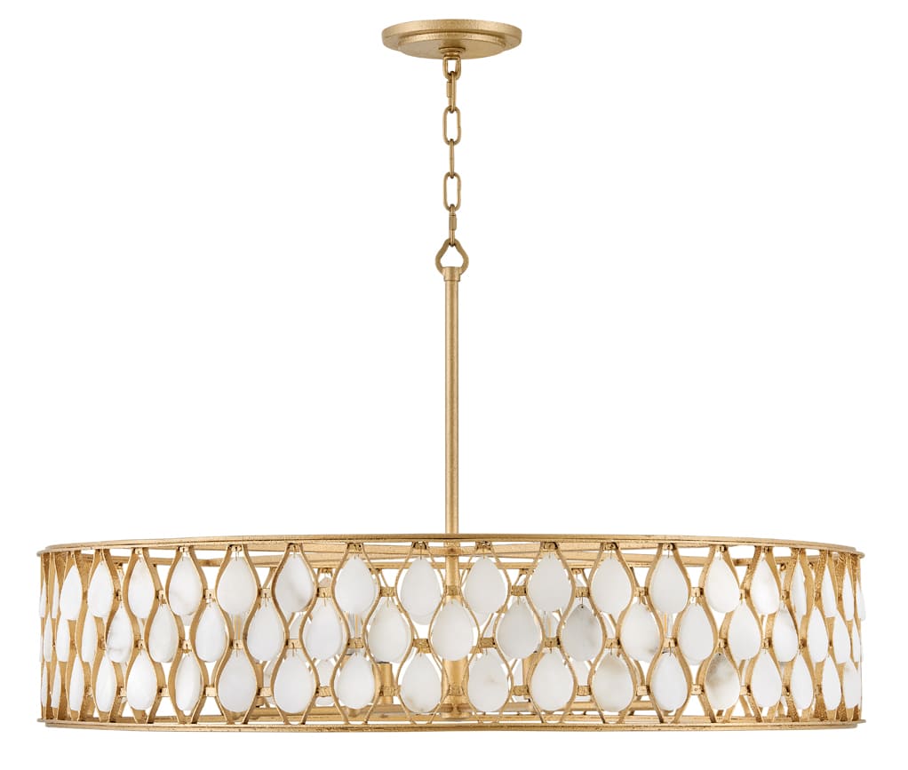 Estie 8 Light 38" Wide Drum Chandelier