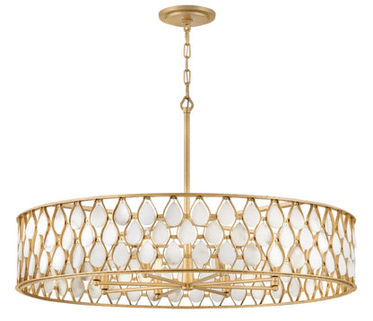Estie 8 Light 38" Wide Drum Chandelier