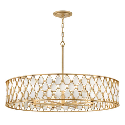 Fredrick Ramond Estie 8 Light 38" Wide Drum Chandelier