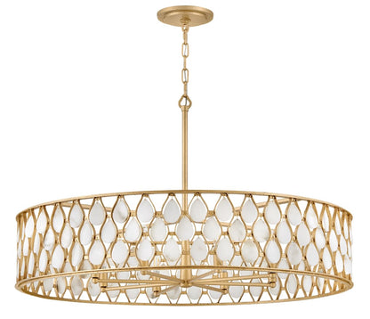 Estie 8 Light 38" Wide Drum Chandelier
