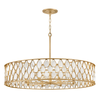 Fredrick Ramond Estie 8 Light 38" Wide Drum Chandelier