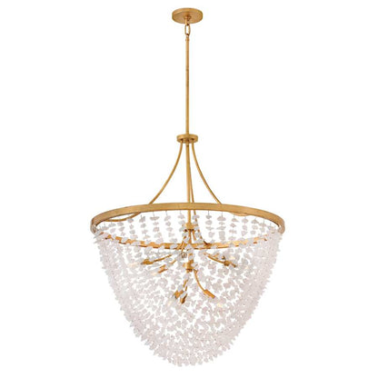 Fredrick Ramond Myra 9 Light 35" Wide Crystal Pendant
