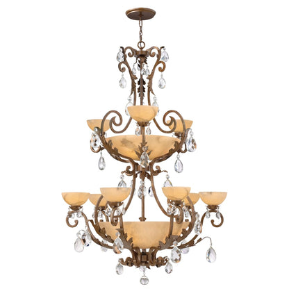 Fredrick Ramond 9 Light 2 Tier Chandelier from the Barcelona Collection