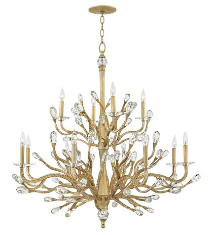 12 Light 2 Tier Candle Style Chandelier from the Eve Collection