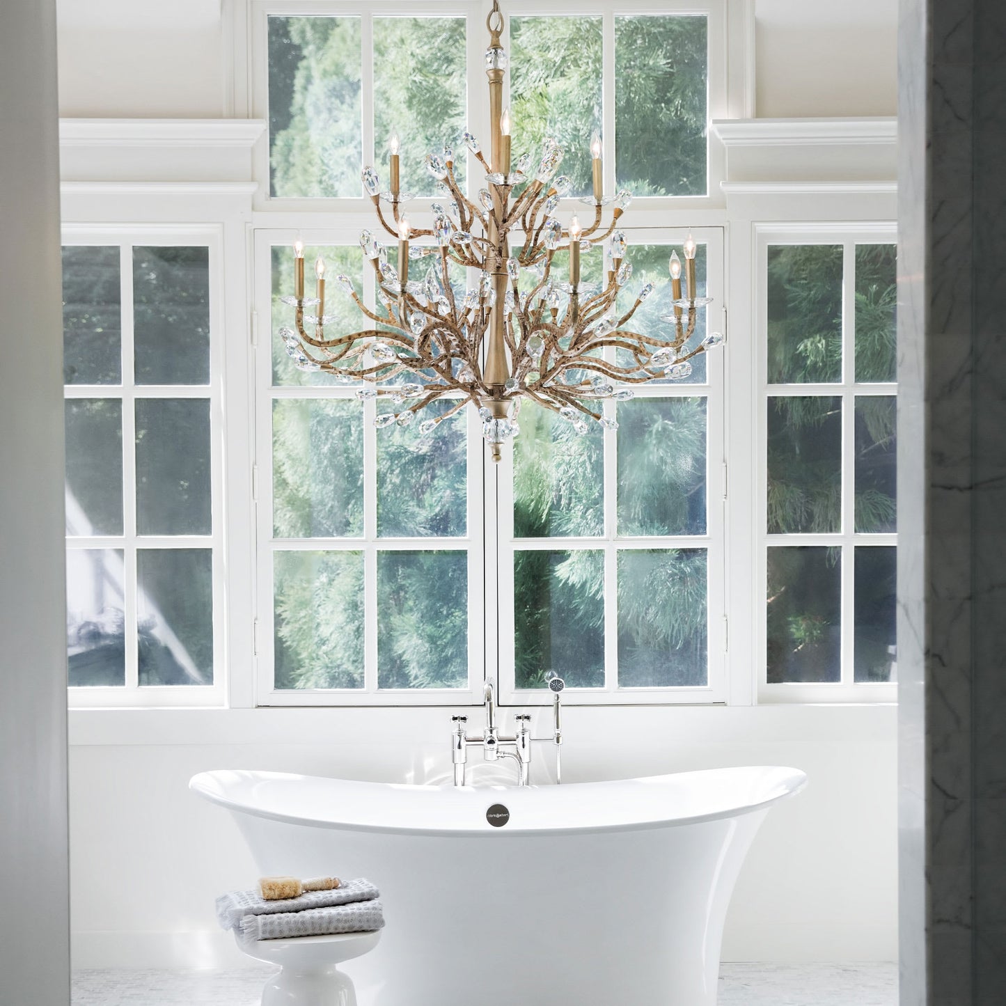 12 Light 2 Tier Candle Style Chandelier from the Eve Collection