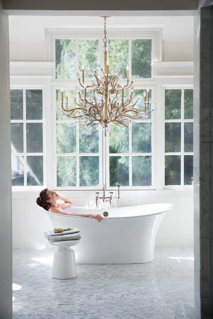 12 Light 2 Tier Candle Style Chandelier from the Eve Collection