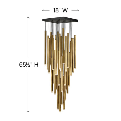 Fredrick Ramond Harmony 36 Light 18" Wide LED Multi Light Pendant