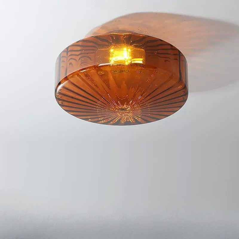 French Water-Pattern Ceiling Lamp