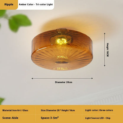 French Water-Pattern Ceiling Lamp