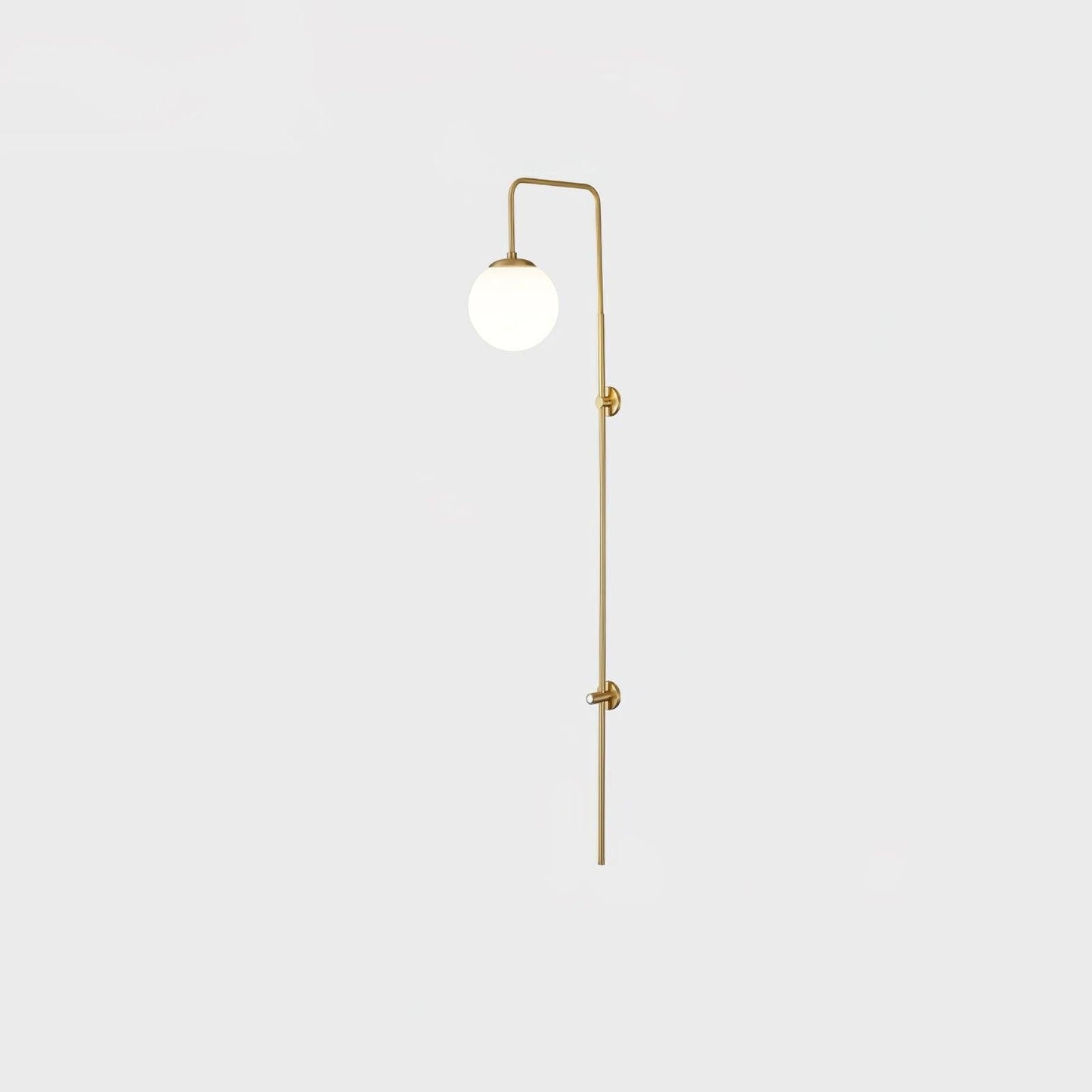 Globe Brass Vertical Wall Sconce
