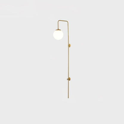 Globe Brass Vertical Wall Sconce