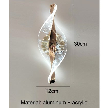 Golden Aluminum Wall Lamp