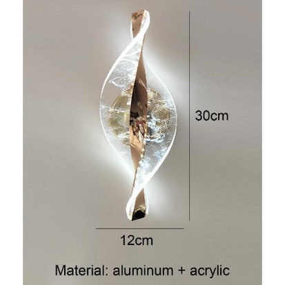 Golden Aluminum Wall Lamp