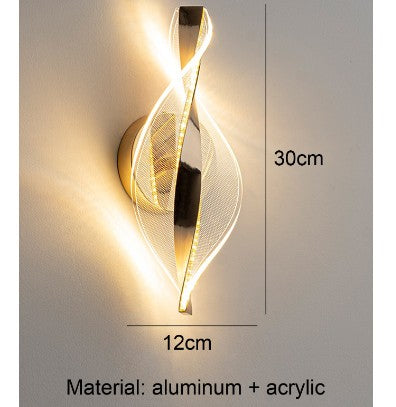 Golden Aluminum Wall Lamp
