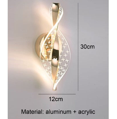 Golden Aluminum Wall Lamp