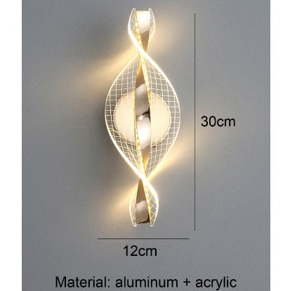 Golden Aluminum Wall Lamp