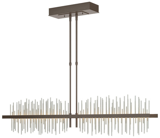 Gossamer 51.9" Bronze & Vintage Platinum Long LED Pendant
