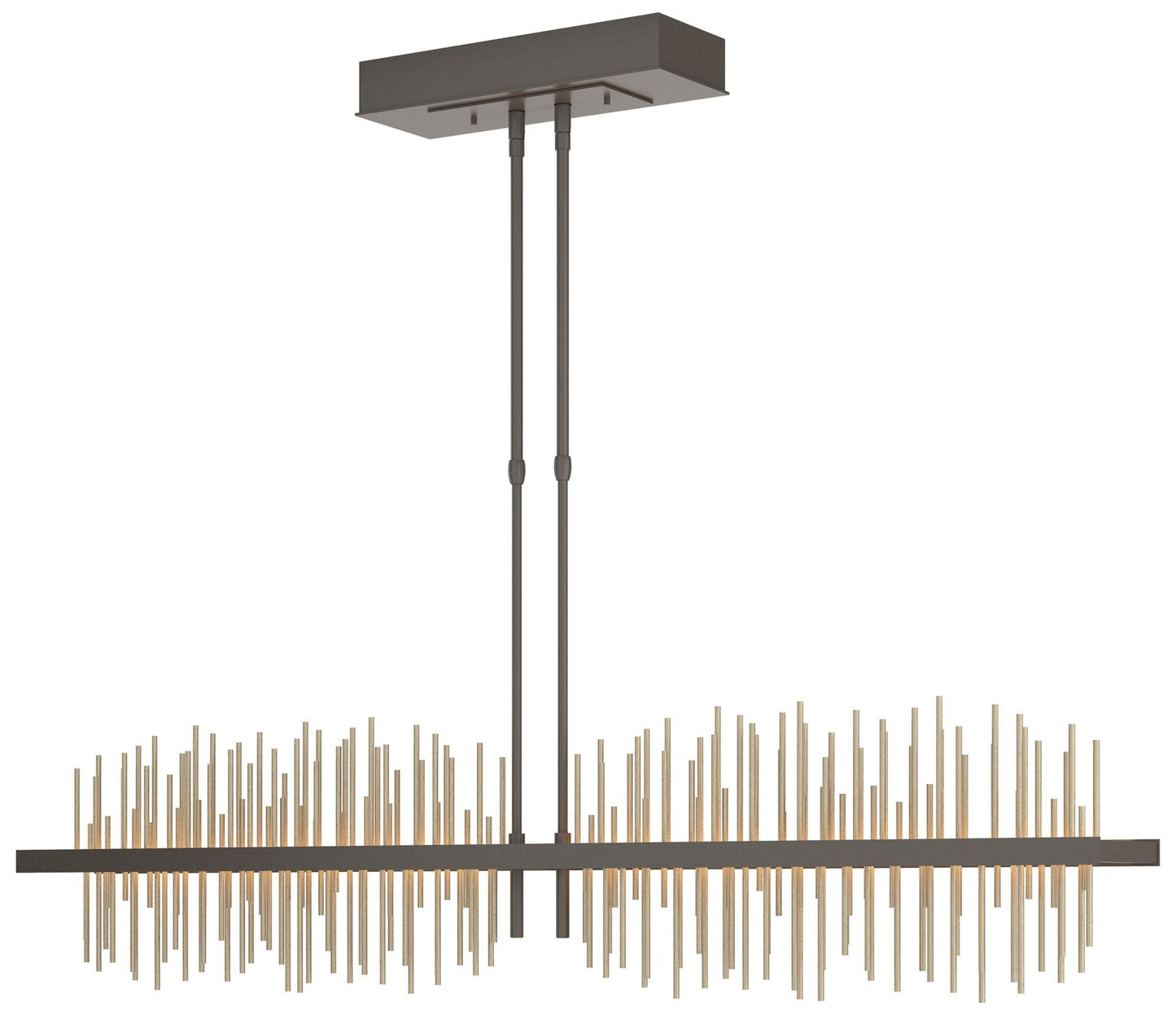 Gossamer 51.9" Dark Smoke & Soft Gold Long LED Pendant