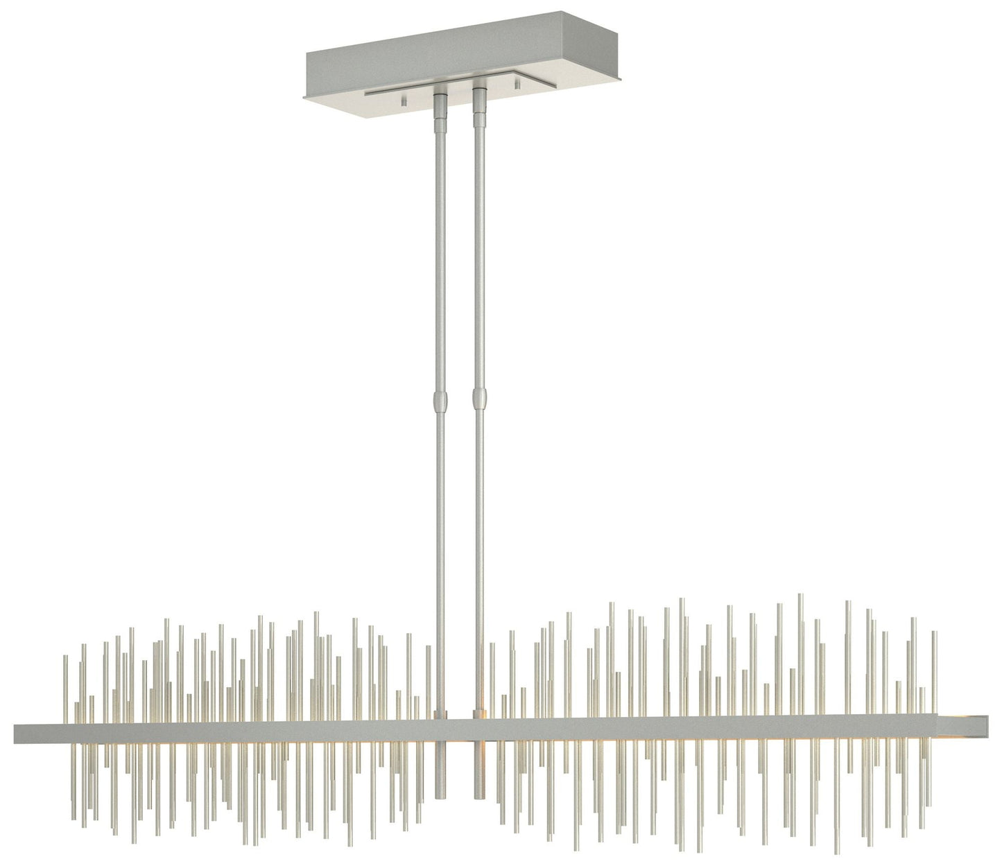 Gossamer 51.9" Vintage Platinum & Sterling Long LED Pendant