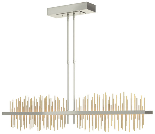 Gossamer 51.9" Wide Large Sterling And Modern Brass LED Pendant