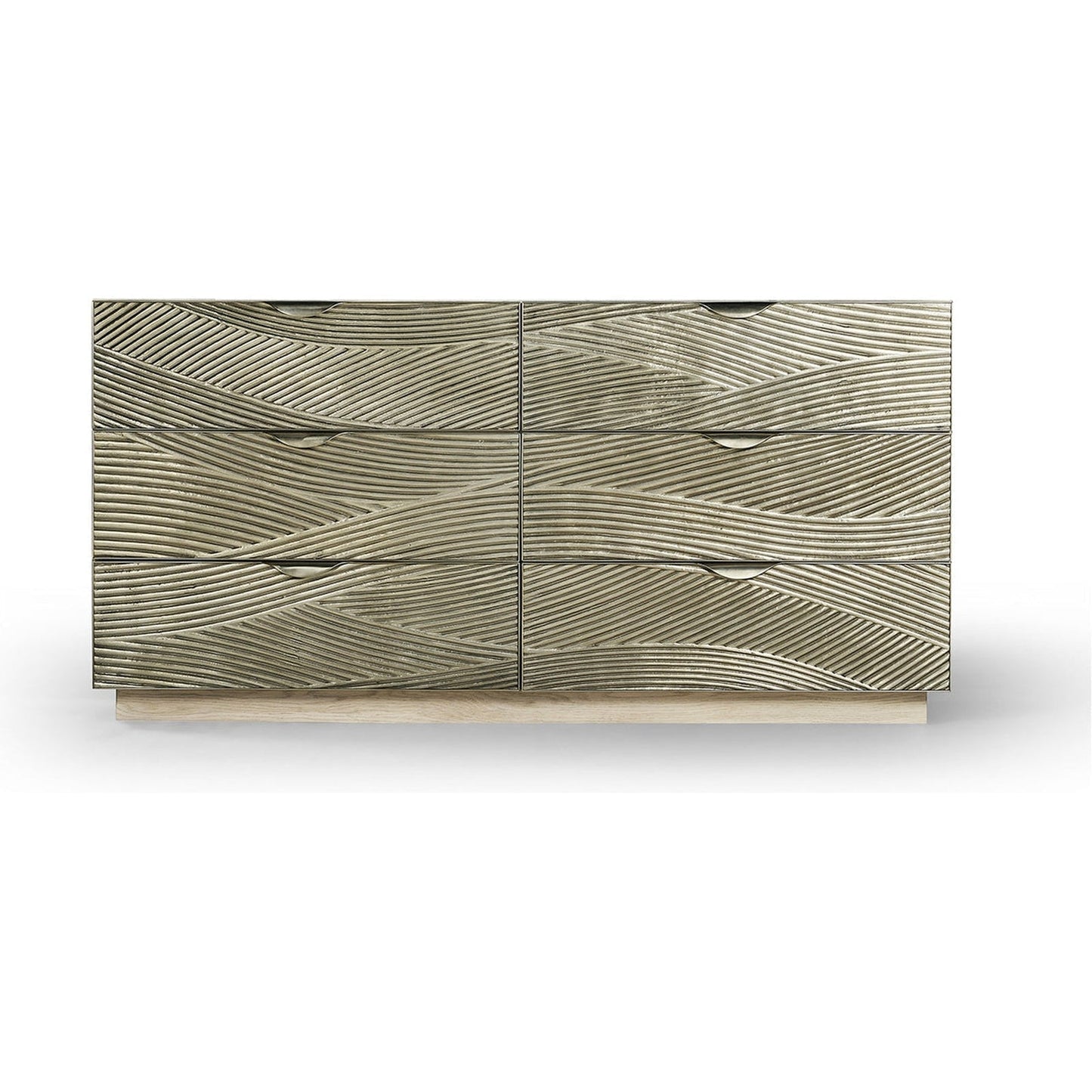 Jonathan Charles Capillary Cast Metal Texture Double Dresser (500393-BLO-SFM)