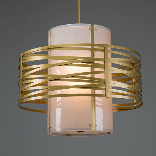 Tempest 8 Light 38" Wide Chandelier - Medium (E26) with Frosted Granite Glass Shade