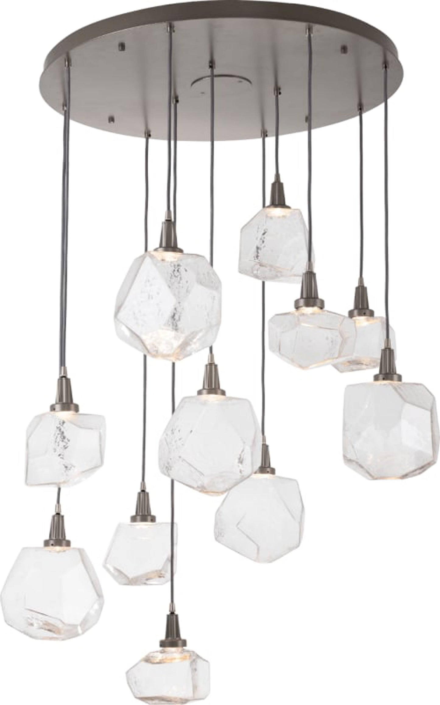 Gem 35" Wide 11 Light Hand Blown Glass LED Pendant