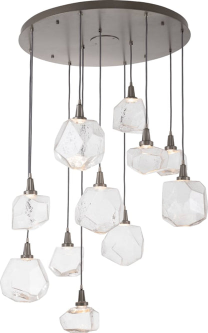 Gem 35" Wide 11 Light Hand Blown Glass LED Pendant