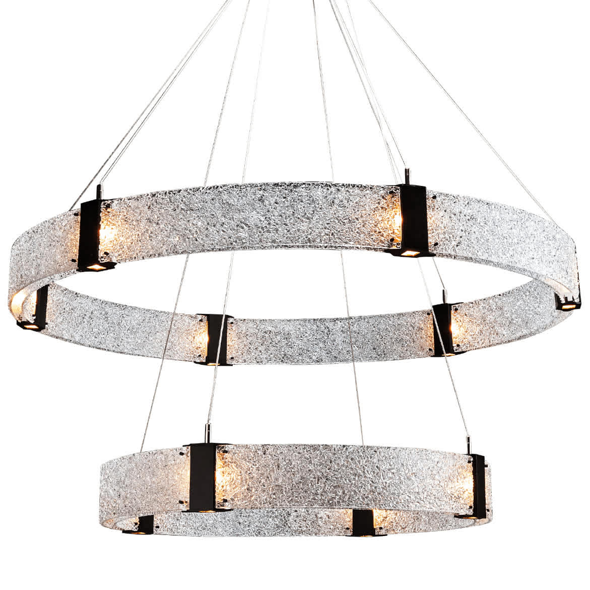 Parallel 60" Wide LED Ring Chandelier