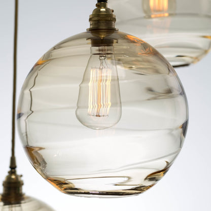 Hammerton Studio Terra 21" Wide Artisan Crafted Optic Glass 3 Light Pendant
