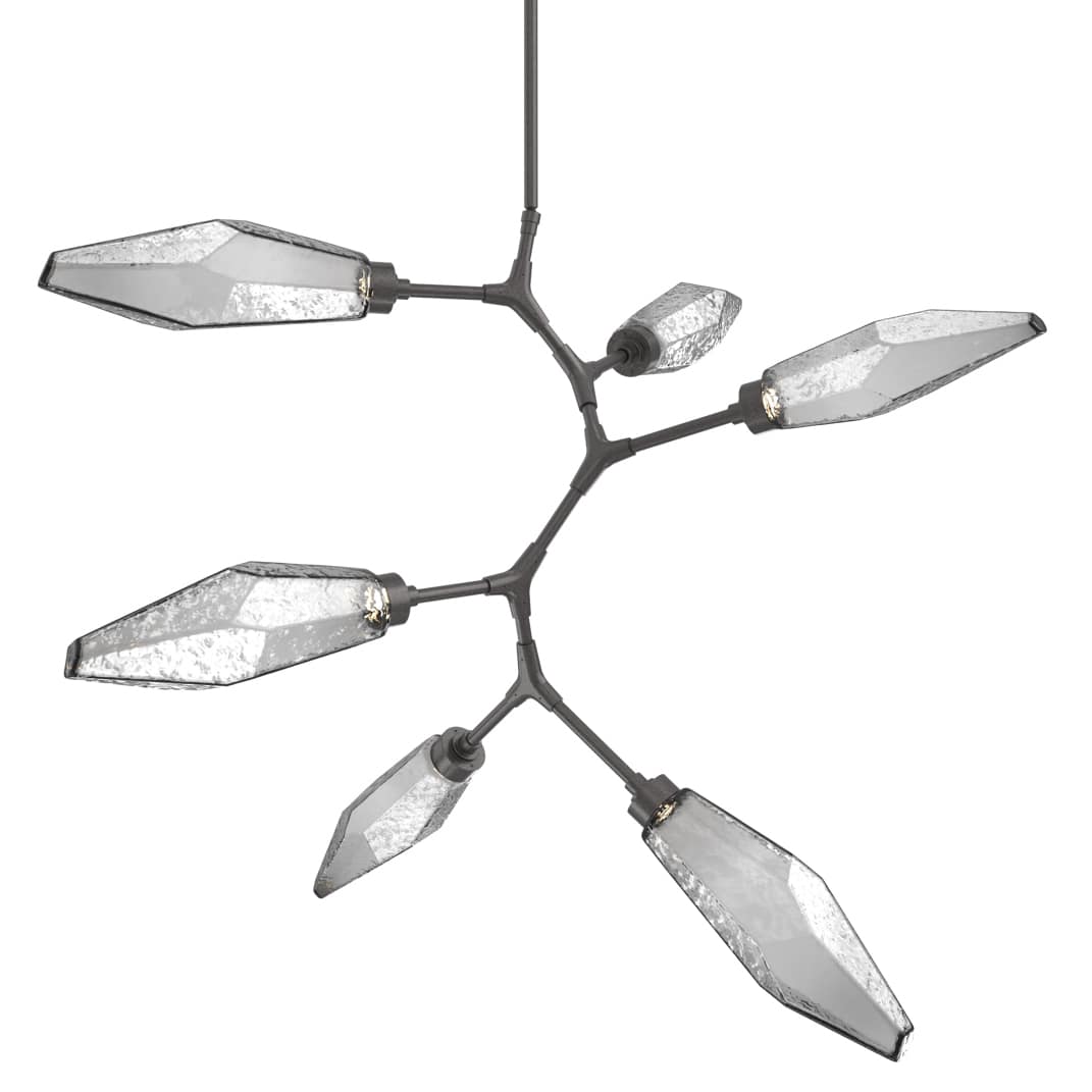 Rock Crystal 39" Wide LED Abstract Chandelier