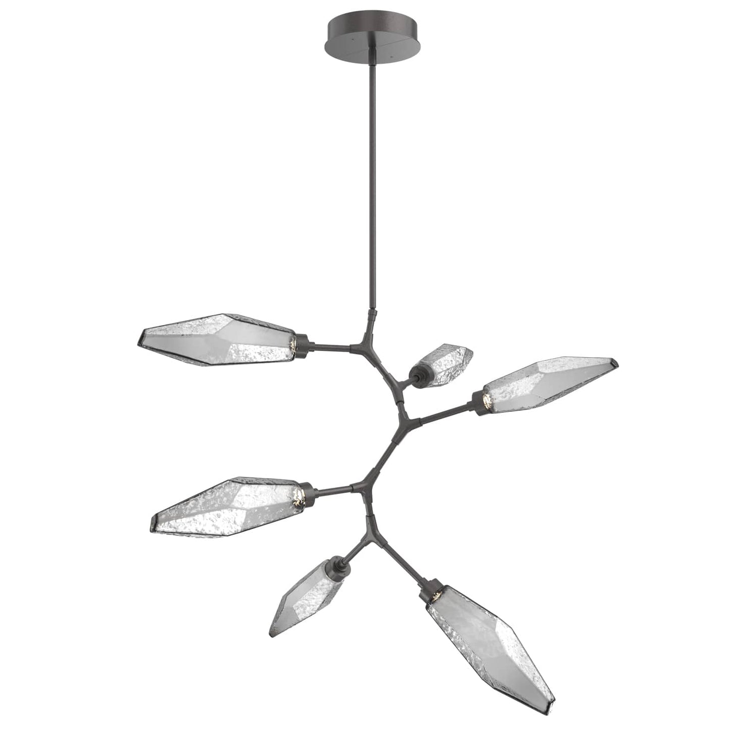 Rock Crystal 39" Wide LED Abstract Chandelier