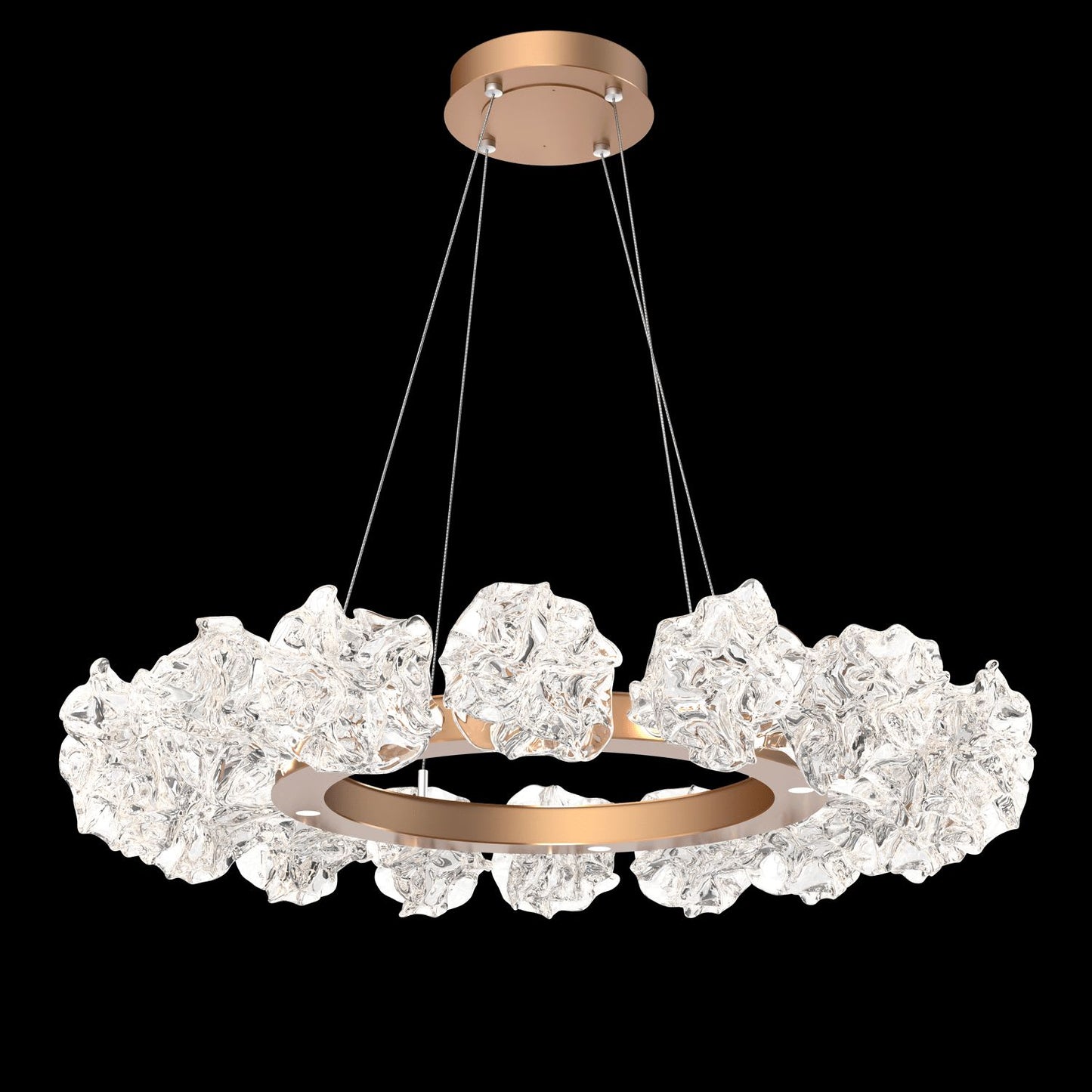 Blossom 30 Light 50" Wide LED Ring Chandelier