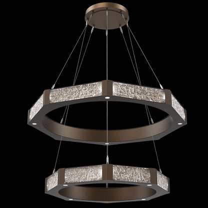 Glacier 40 Light 48" Wide LED Ring Chandelier