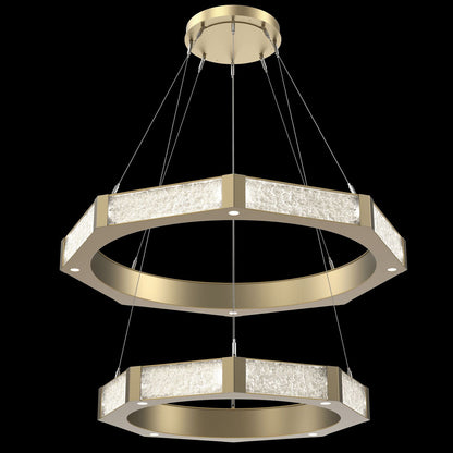 Glacier 40 Light 48" Wide LED Ring Chandelier
