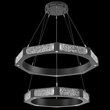 Glacier 40 Light 48" Wide LED Ring Chandelier