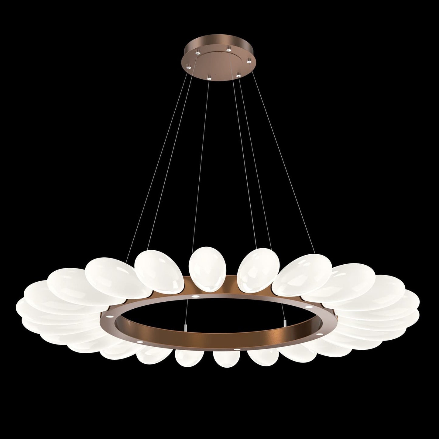Fiori 40 Light 53" Wide LED Ring Chandelier - 3000K