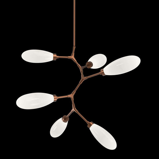 Fiori 6 Light 30" Wide LED Abstract Chandelier - 3000K