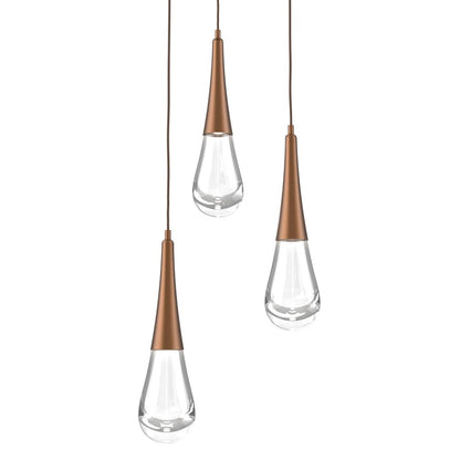 Rain Drop 17" Wide LED Multi Light Pendant
